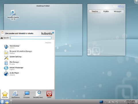 KDE SC 4.6 RC 2 для Kubuntu 10.10