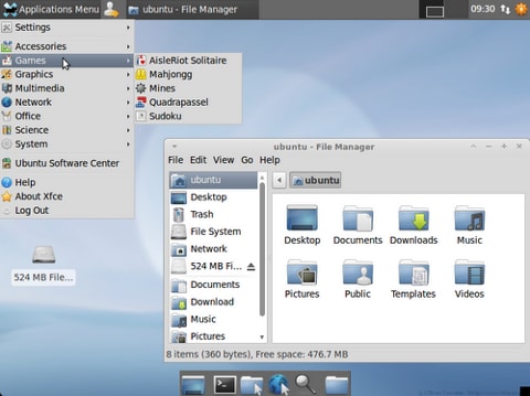Новая тема 	«Greybird» по умолчанию в Xubuntu