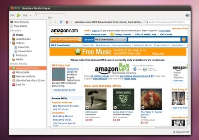 Ubuntu One Music Store и Amazon Mp3 Store