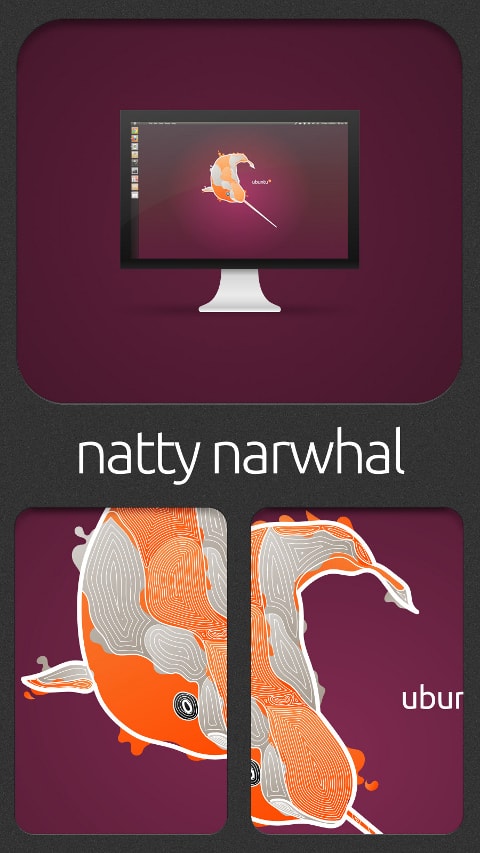 Обои c Нарвалом для Ubuntu 11.04