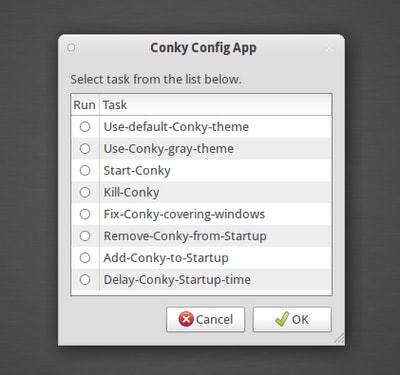 утилита для конфигурации Conky