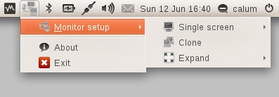 Апплет управления многомониторной конфигурацией в Ubuntu с картами NVIDIA