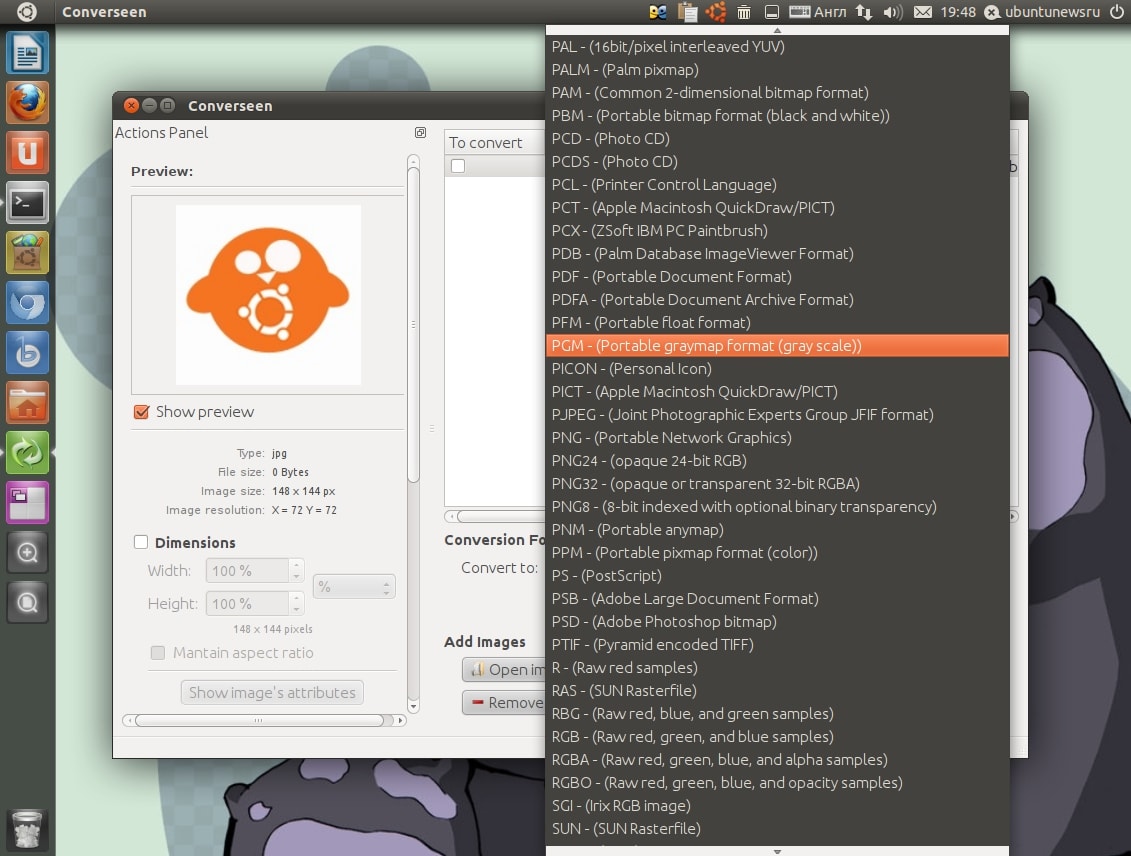 Converseen: Ubuntu